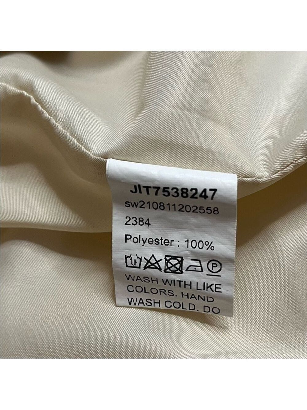 SHEIN Women’s Cream Colored Mid Length Sherpa Jacket. Size 8 - Picture 5 of 5
